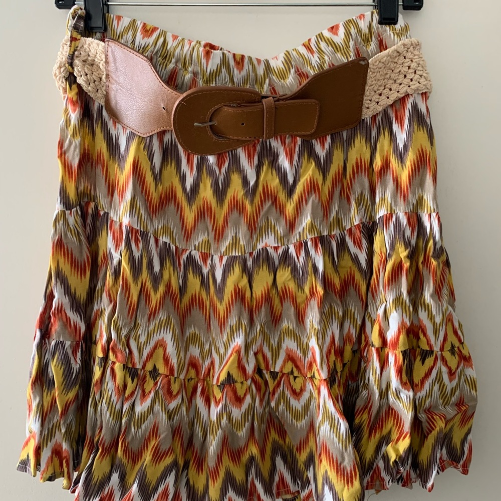 Dots Summer Skirt With Belt